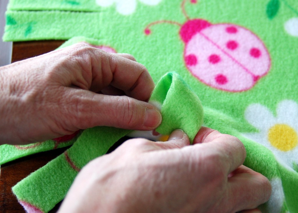 Fringed Fleece Blankets - Pink Polka Dot Creations