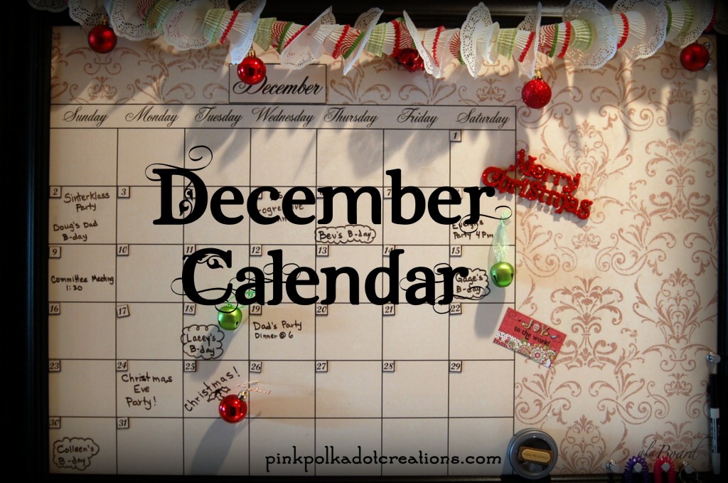 December Calendar Ideas Pink Polka Dot Creations