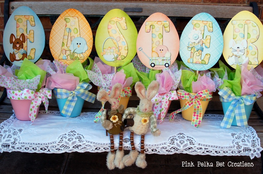 Following are some fun Easter ideas from Pink Polka Dot Creations ...