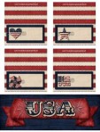Patriotic Name Cards & Small Sign
