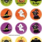 Halloween Cupcake/Straw Toppers
