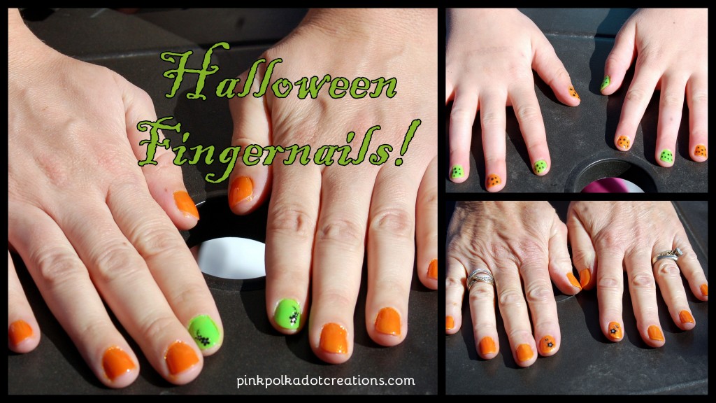 Halloween fingernails