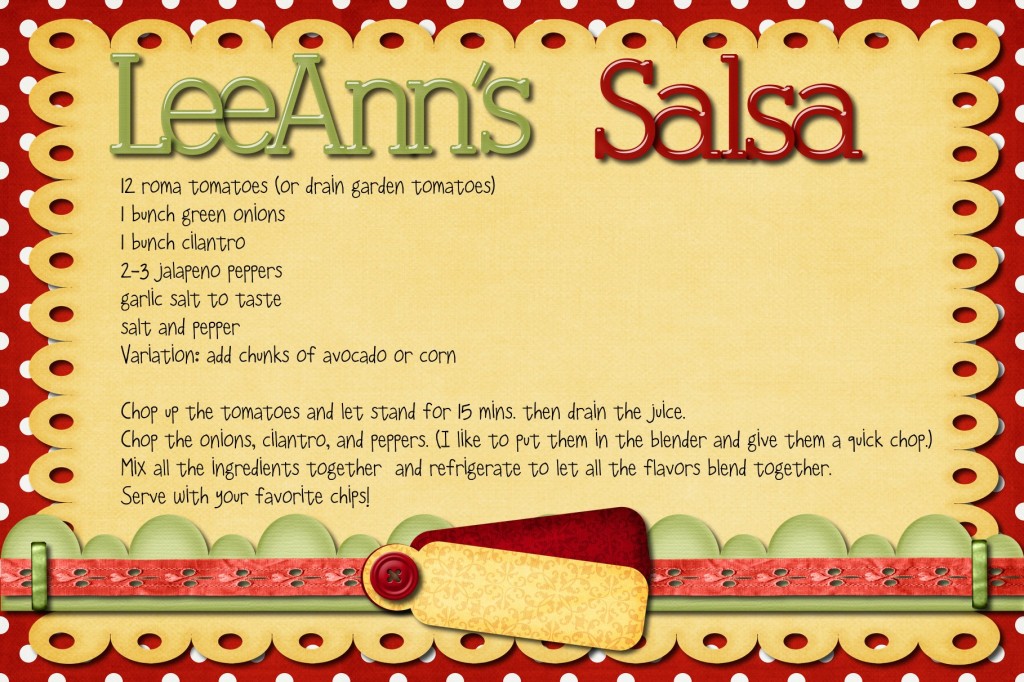 Lee Ann's Salsa-Recipe