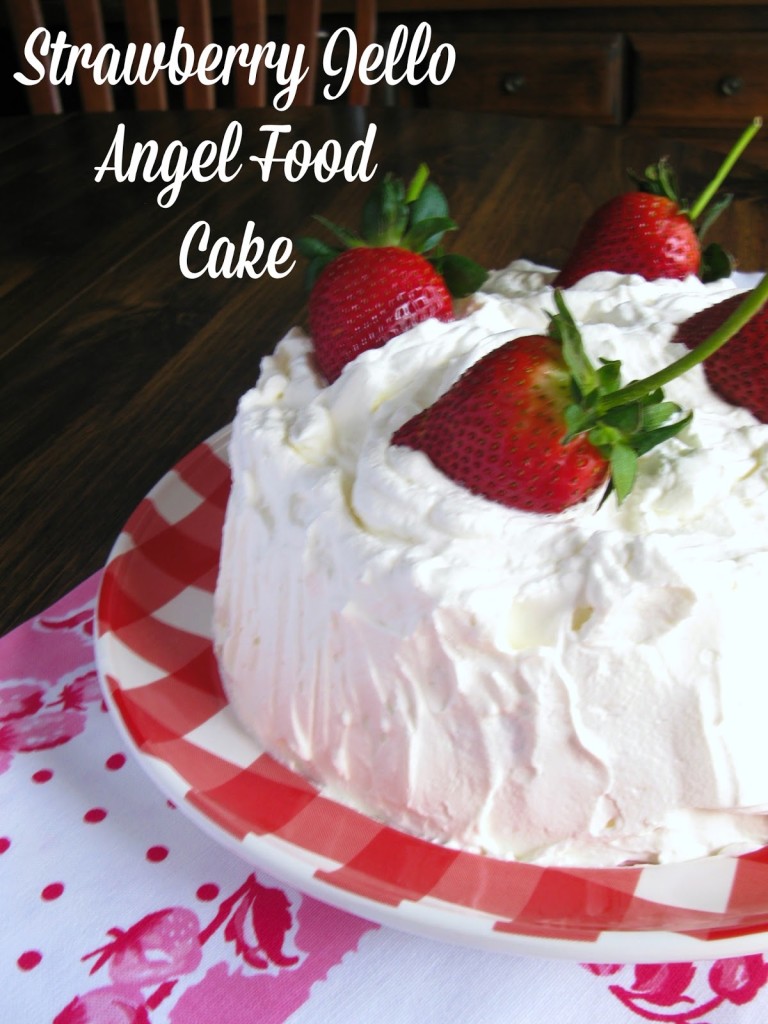 strawberry jello angel food cake