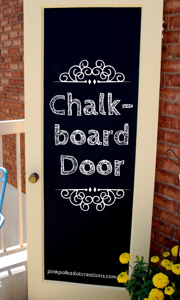 chalkboard door