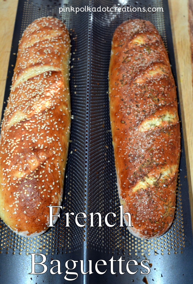 French Baguette Bread Pink Polka Dot Creations
