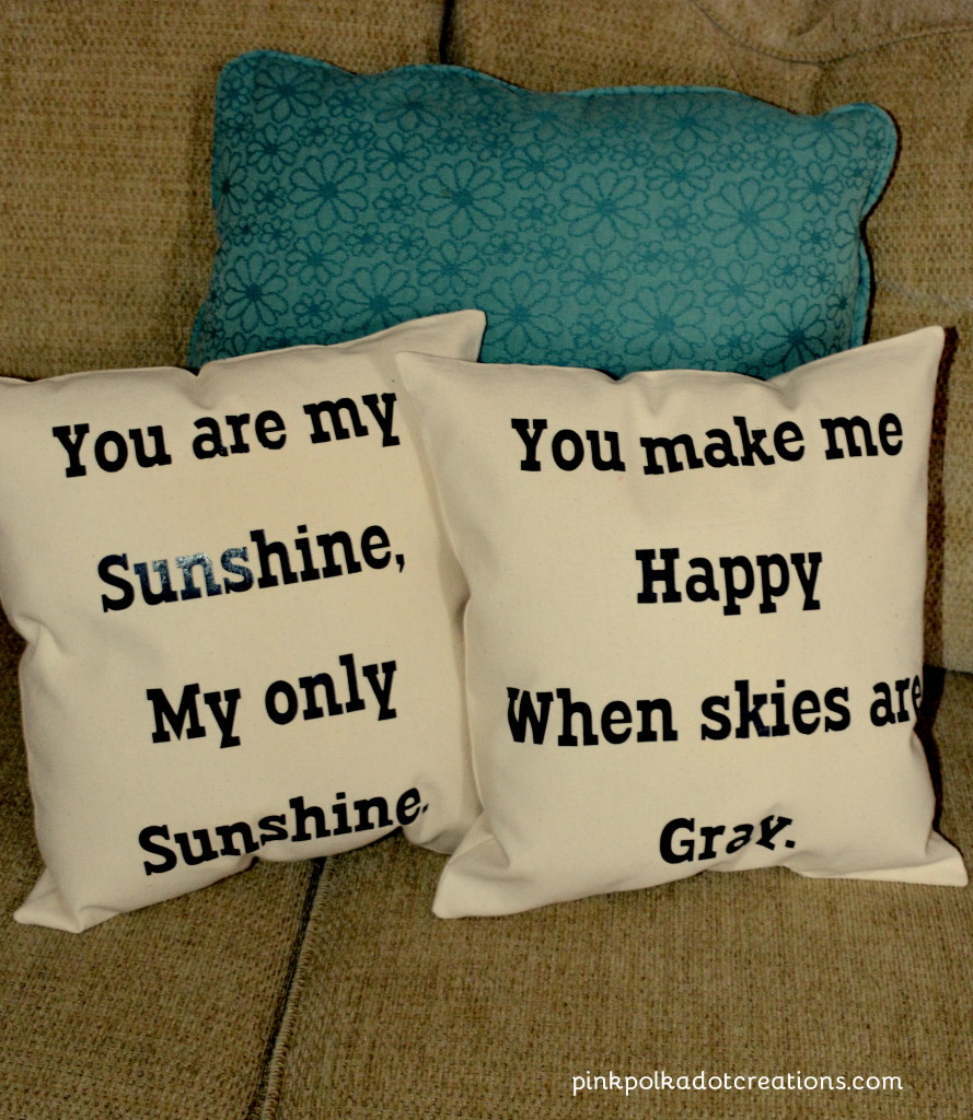 you are my sunshine pillows