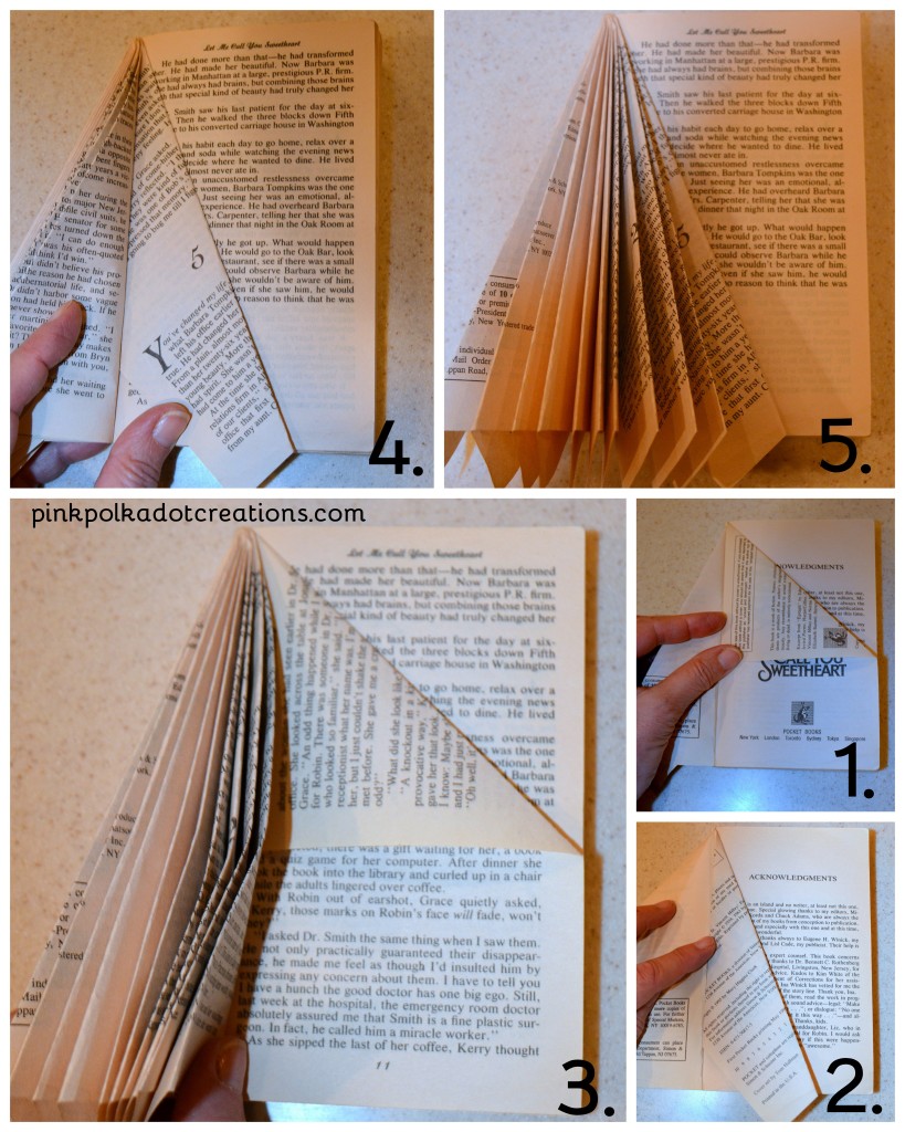 how to make book trees