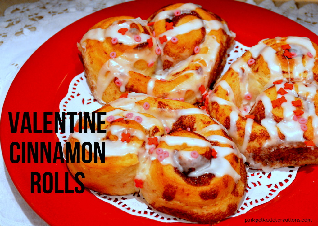 valentine cinnamon rolls