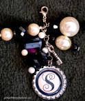 Monogram Bottle Cap Charms