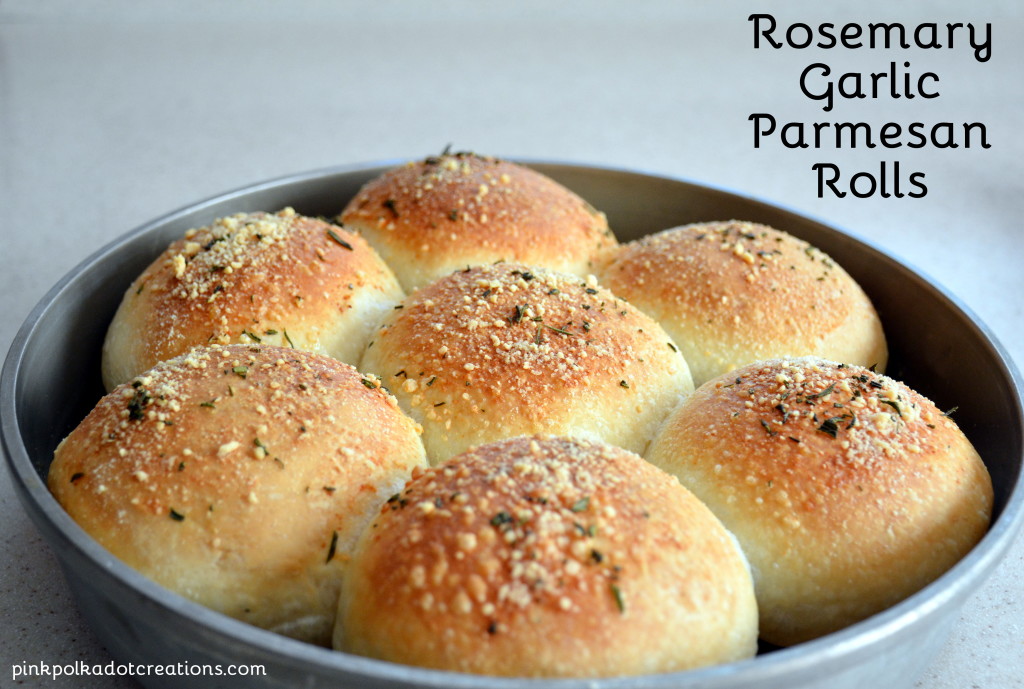 easy rosemary garlic Parmesan rolls
