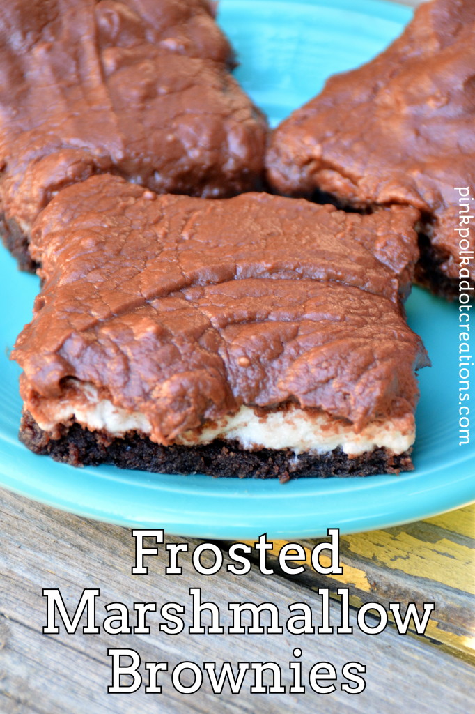 frosted marshmallow brownies