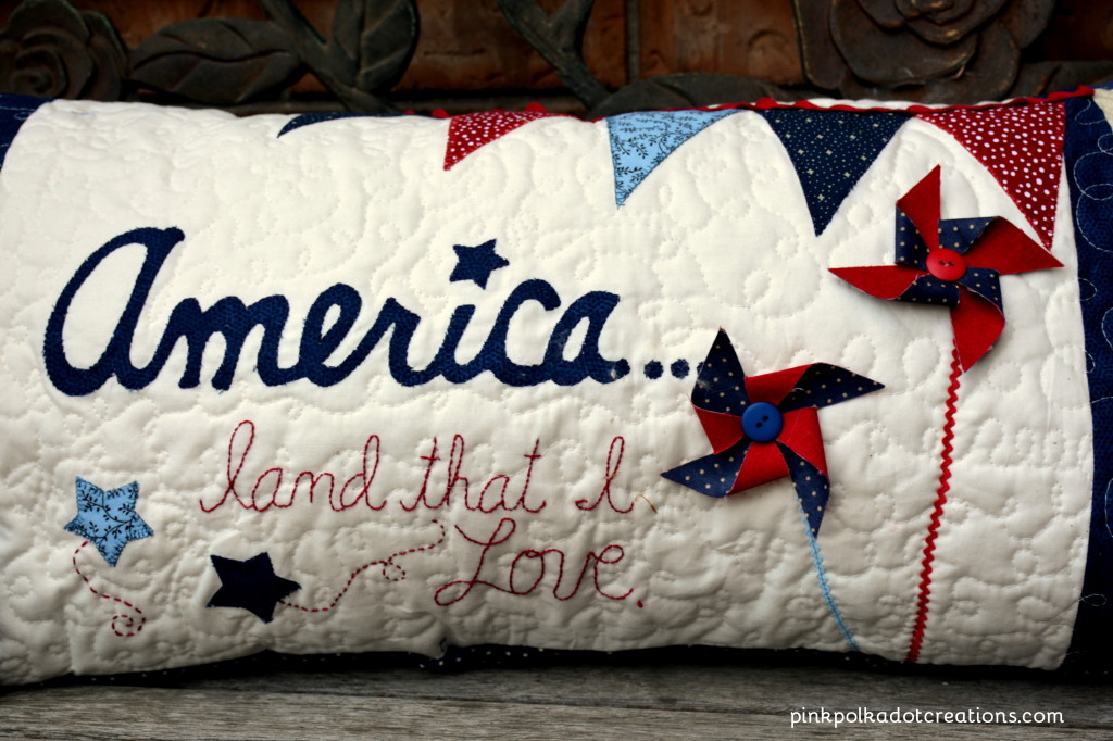 America...Land that I love pillow