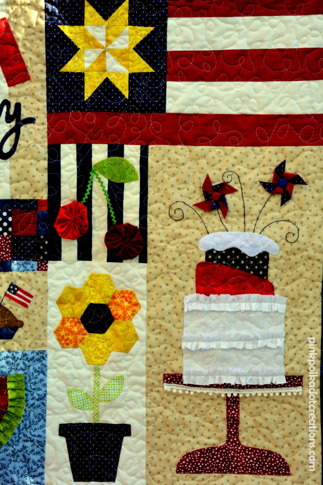 Sweet Land Of Liberty Quilt Pink Polka Dot Creations