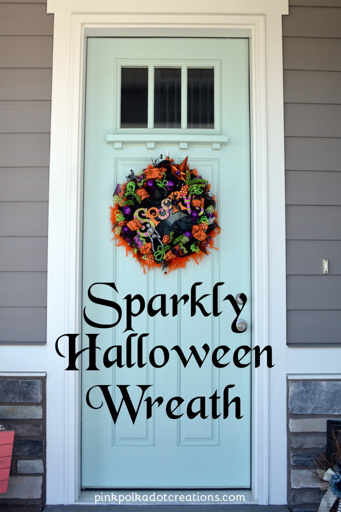 sparkly Halloween wreath