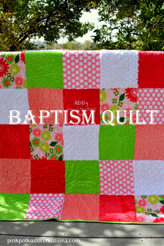 Baptism quilt