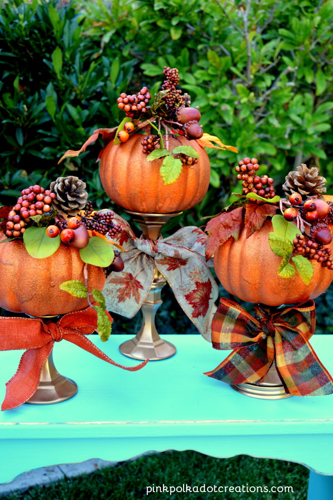 candlestick pumpkins