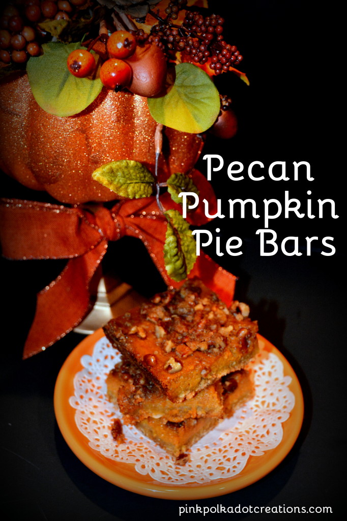 pecan pumpkin pie bars