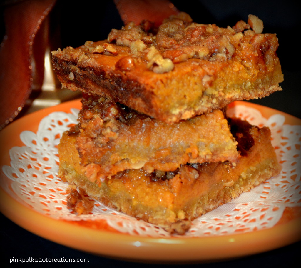 pecan pumpkin pie bars