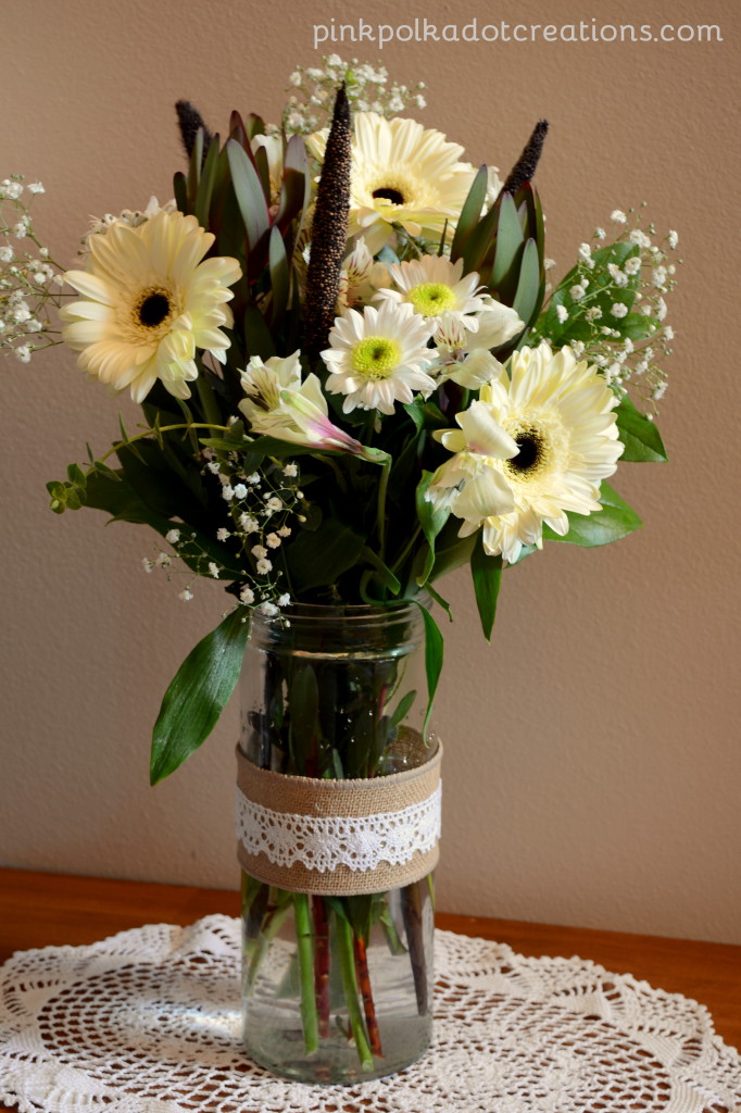 super easy table centerpiece