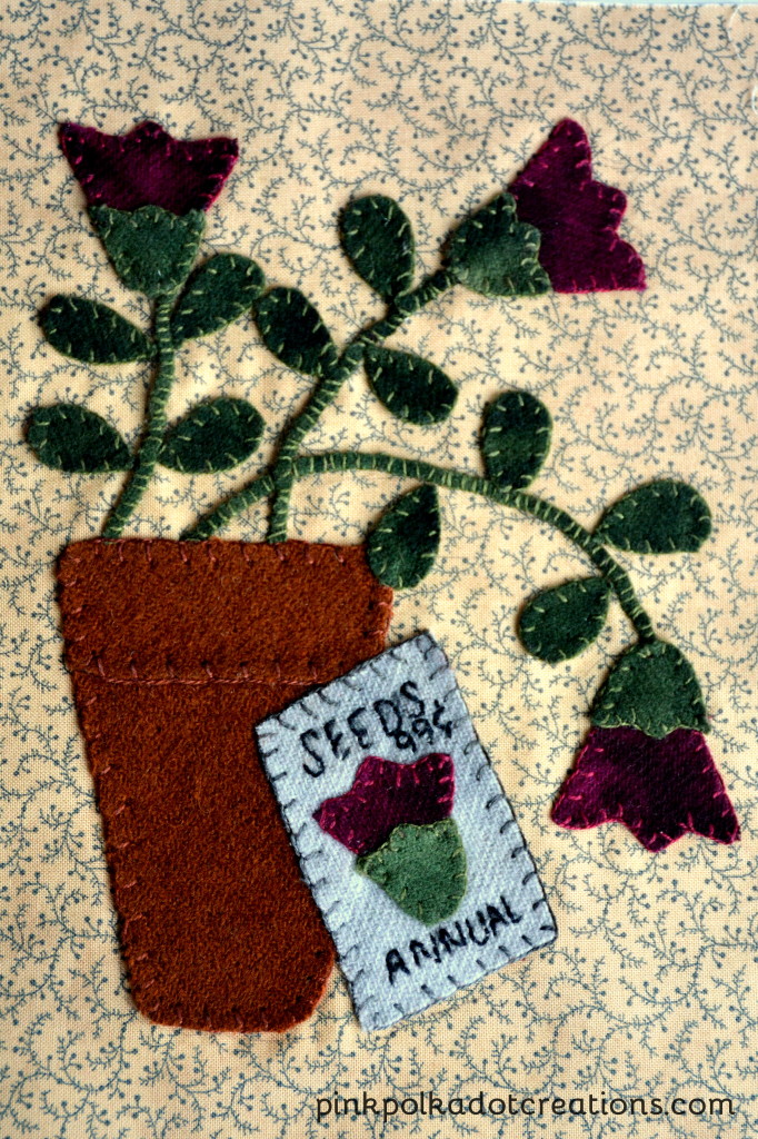 wool quilt block