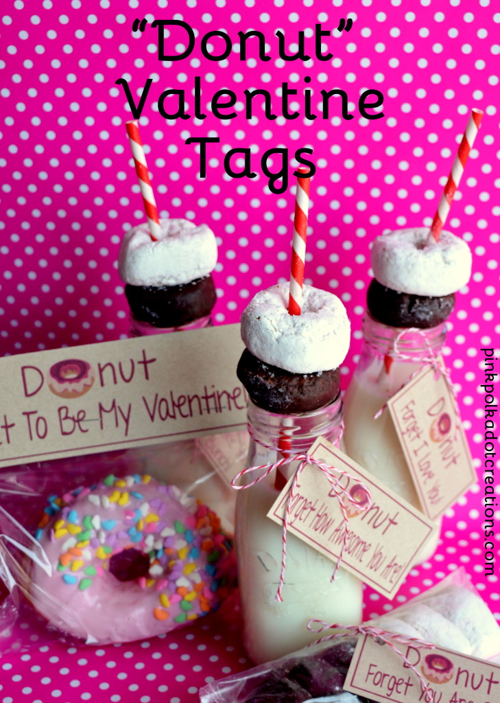 Valentine Donut Tags