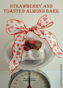 strawberry and toasted almond bark