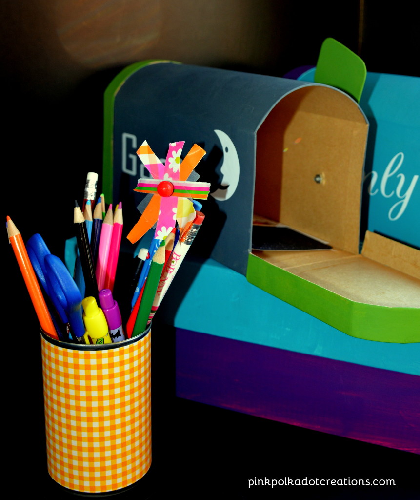 kids mailboxes and writing station