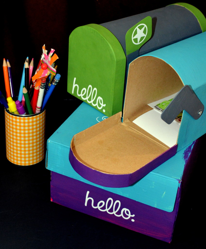 kid's mailboxes and writing station