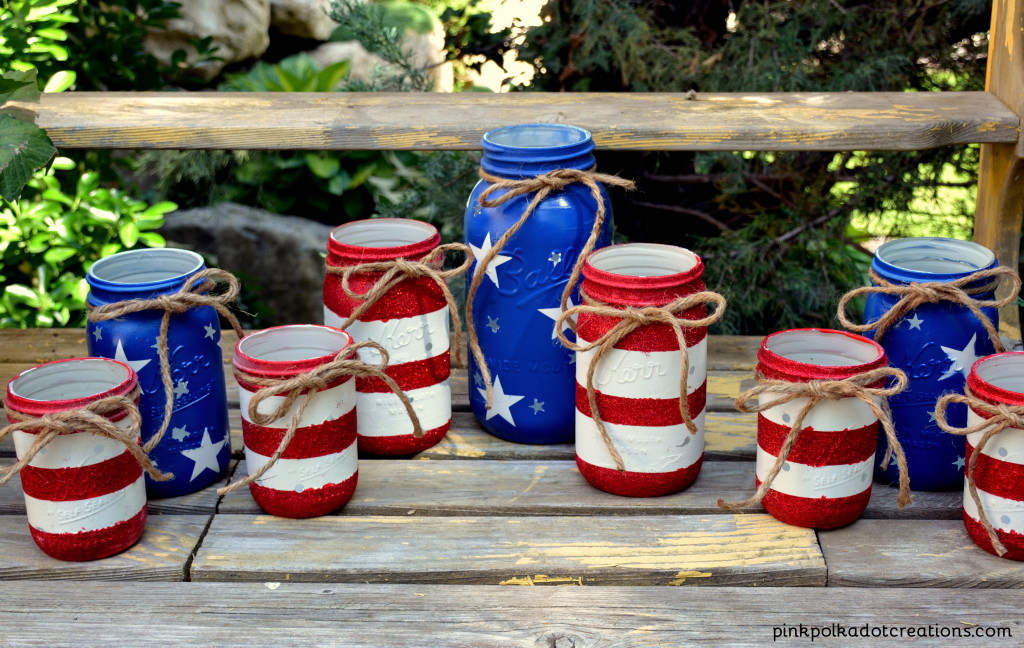 patriotic mason jars