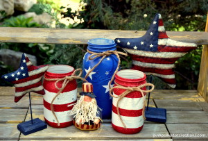 patriotic mason jars