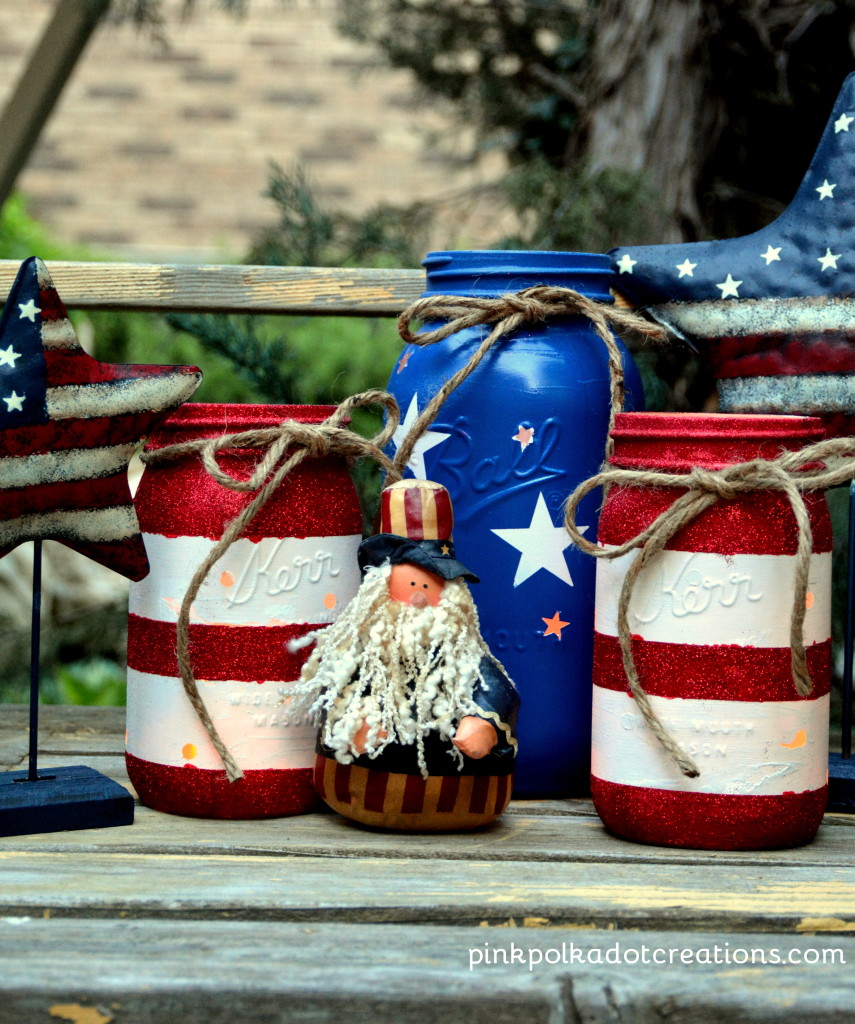 patriotic mason jars