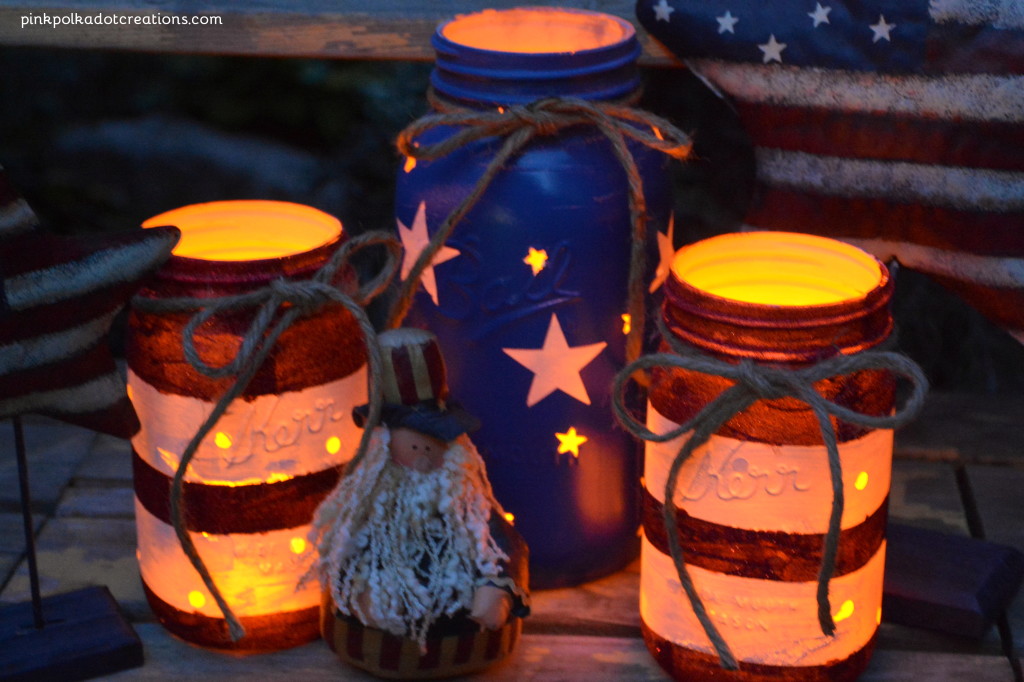 patriotic mason jars