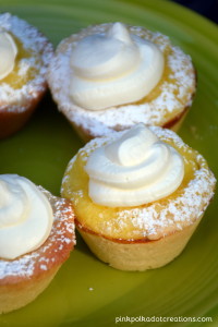 sugar cookie lemon tarts