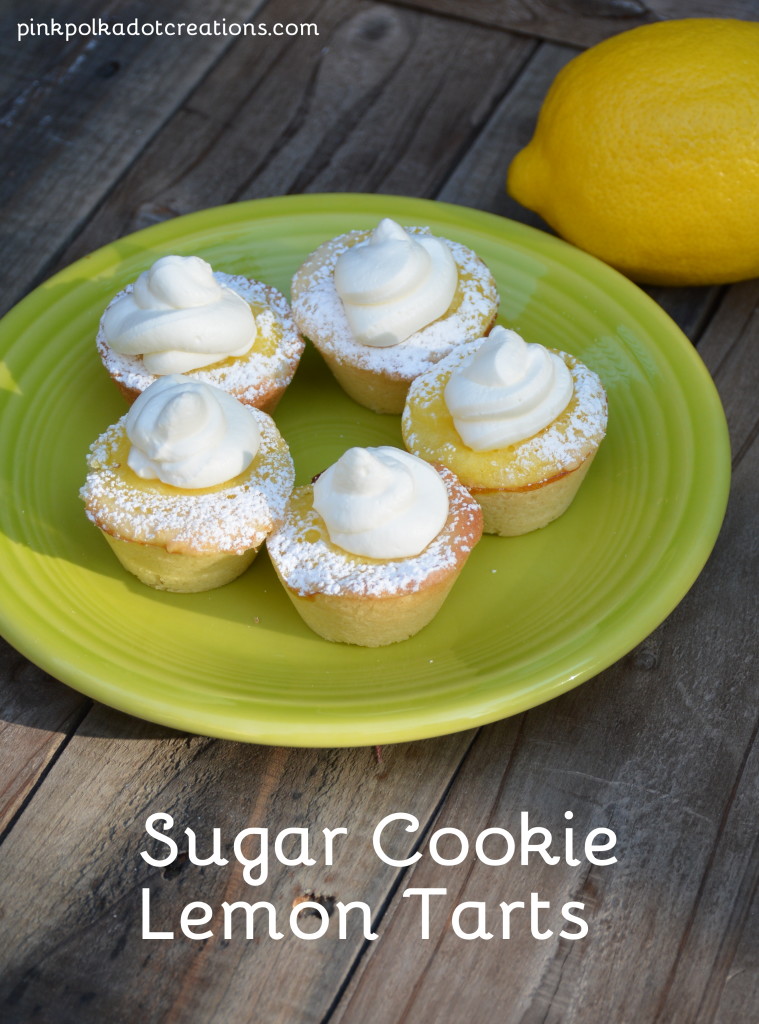 sugar cookie lemon tarts