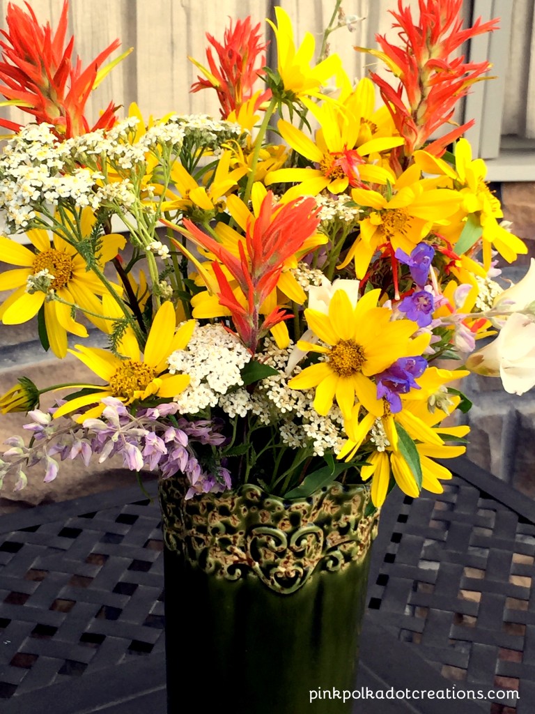 wildflowers at the cabin