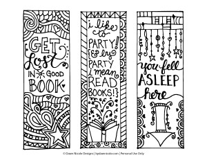 Bookmarks-Coloring-Page-HiResPrintable-DawnNicoleDesigns