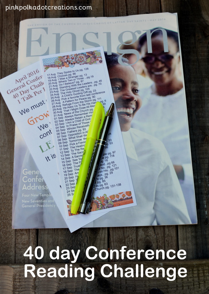 40 day conference reading challenge