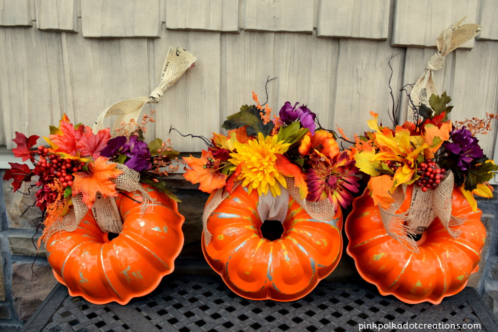 bundt pan pumpkin wreath