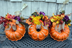 pumpkin bundt pan wreath