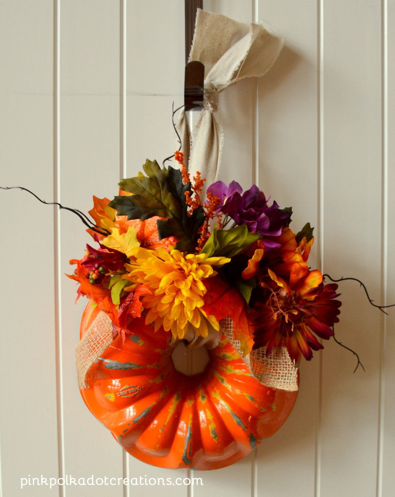 bundt pan pumpkin wreath