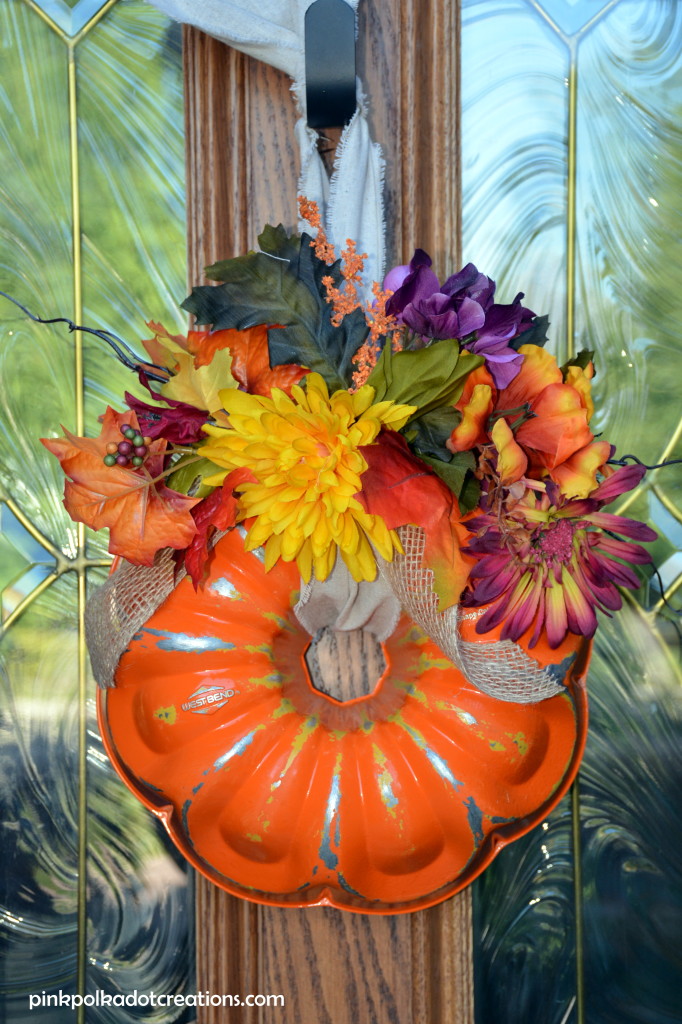 bundt pan pumpkin wreath