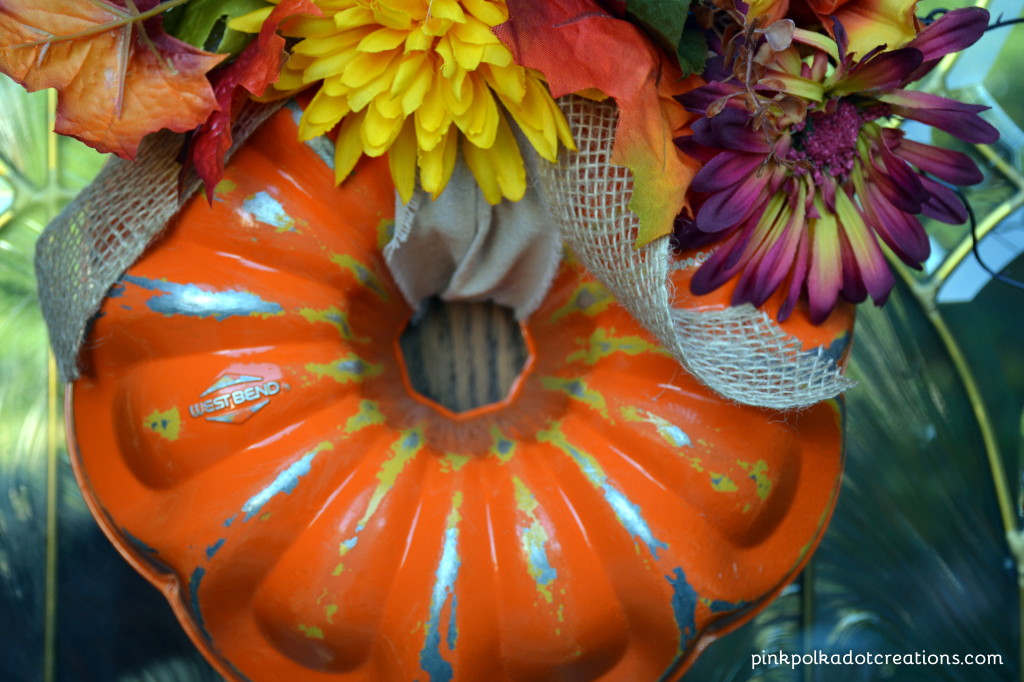 bundt pan pumpkin wreath