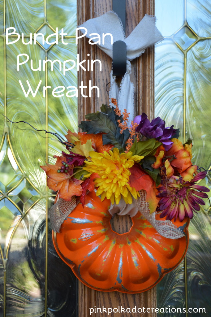 bundt pan pumpkin wreath