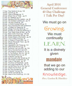 40 day conf. reading one set