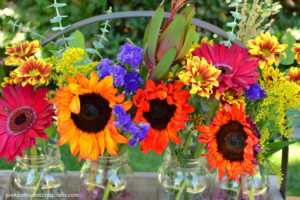 fall mason jar flowers