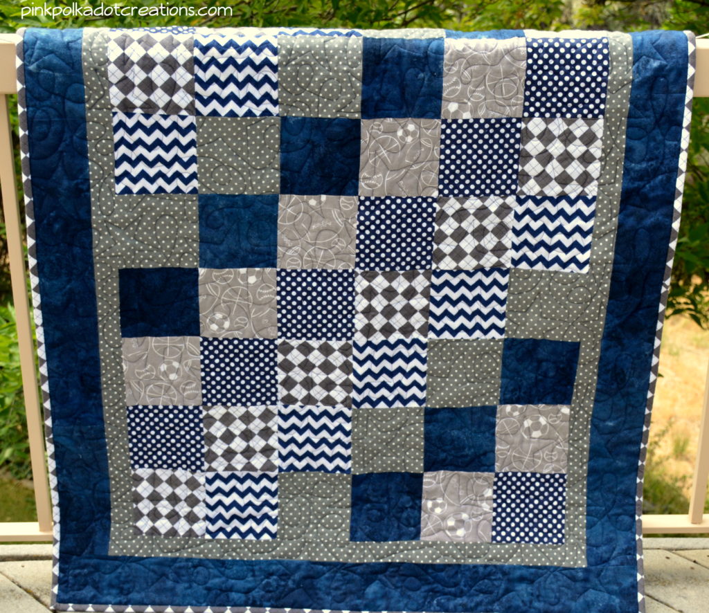 Homemade baby boy discount quilts