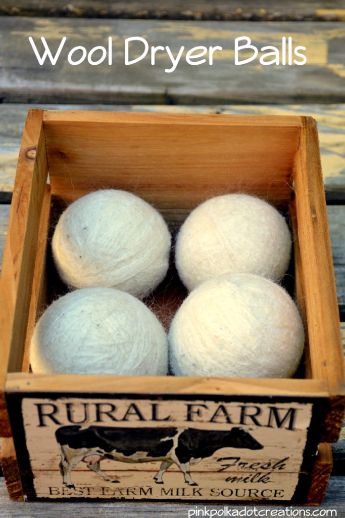 DIY Wool Dryer Balls Pink Polka Dot Creations