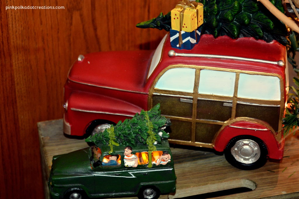vintage Christmas trucks