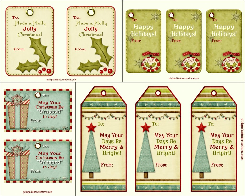 free printable christmas labels